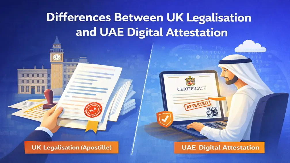 Differences Between UK Legalisation and UAE Digital Attestation