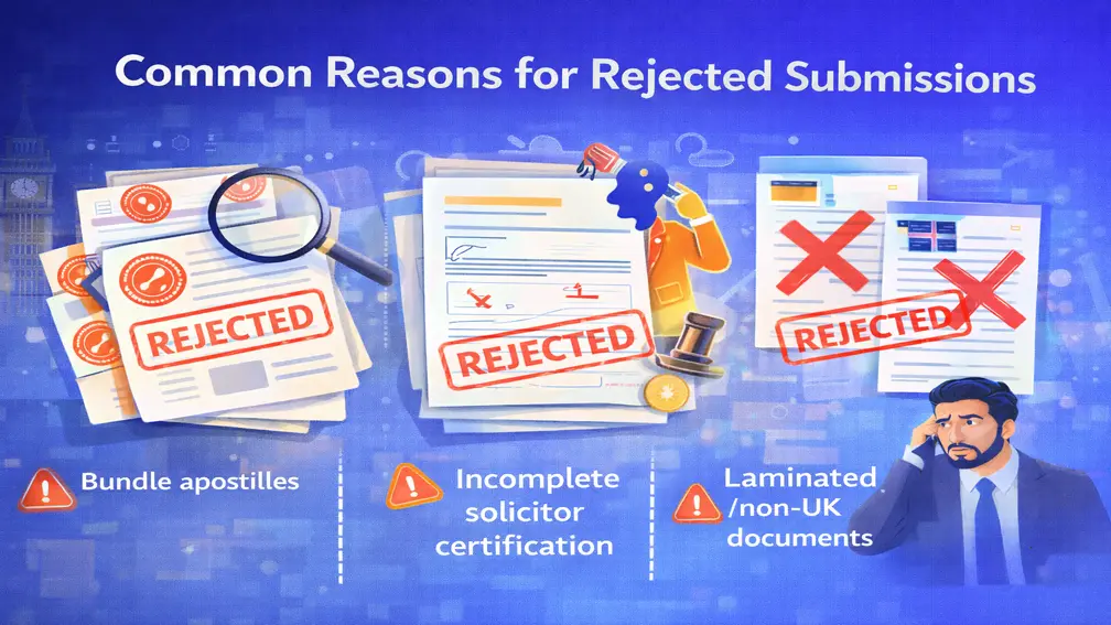 Common Reasons for Rejected Submissions