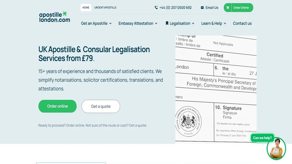 London Apostille Services